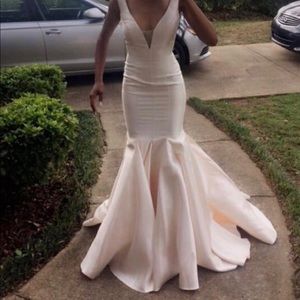 Champagne evening gown..